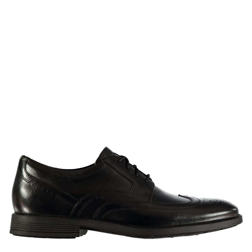 Pantofi Oxford Barbati Rockport Modern Wing Negrii - Romania 0615-HAWVR